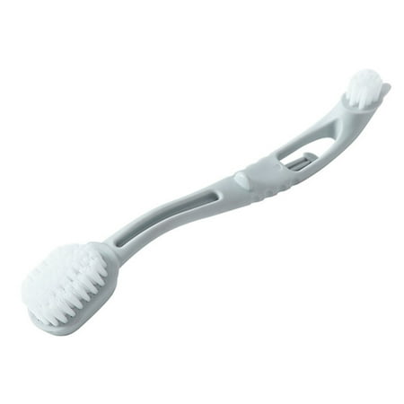 

Double Head Shoes Scrubbing Brush Easy to Grip Durable Brush for Bathroom Countertops Bathtubs Blue