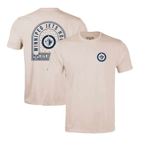 Men's Levelwear Khaki Winnipeg Jets Richmond Stained Glass T-Shirt