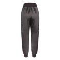 thumbnail image 5 of HUPOM Handerpants Gloves Training Pants Chinos High Waist Rise Full Straight-Leg Dark Gray M, 5 of 8