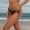Black, variant on Women High Waist T Back Swim Bottom Knit Bikini Pants Tie Side Beach Pool Wear Hot Pink S