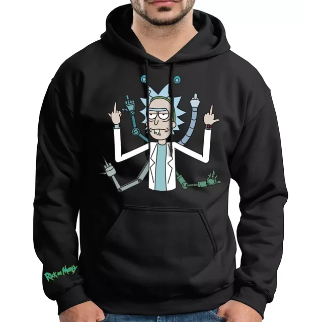 Sudadera Rick And Morty Dedo Grosero Unisex