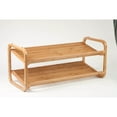 HoneyCanDo 2 Tier Bamboo Shoe Rack