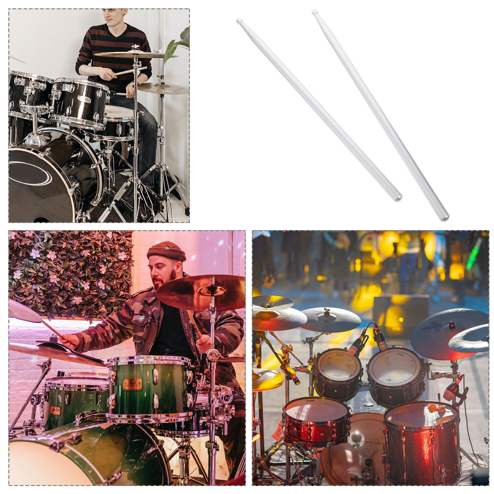 1 Pair of 5A Drum Sticks Aluminium Alloy Drumsticks Percussion Drumsticks