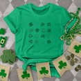 thumbnail image 2 of Besolor T-Shirts de la Saint-Patrick pour Femmes Été Col Rond Manches Courtes Tuniques Tops Décontractés Blouse Graphique Ample, 2 of 6