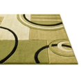 thumbnail image 5 of Infinity Home 600154 3 ft. 11 in. x 5 ft. 3 in. Ruby Galaxy Waves Area Rug - Green, 5 of 5
