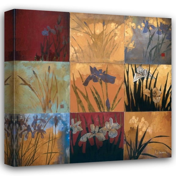 Don Li-Leger 20x20 Gallery Wrapped Canvas Wall Art Titled - Iris Nine Patch II