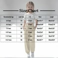 thumbnail image 3 of Girls Joggers Loose Elastic Waisted Casual Cuffed Sweatpants with Pockets Clothes for Girls Size 3-14, 3 of 7