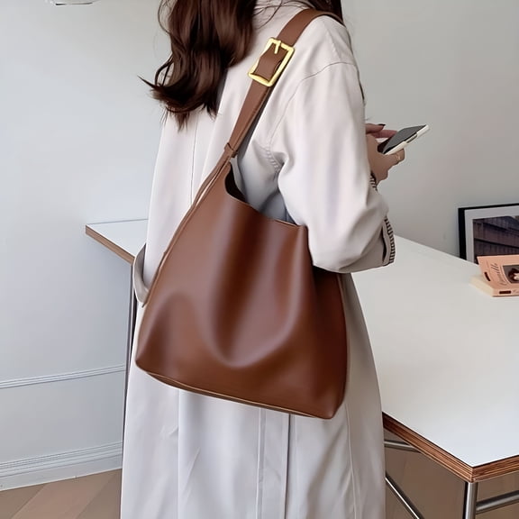 GASTROPOD Women Shoulder Bag Solid Fashion Handbag Crossbody Bag Women's Minimalist PU Leather Bag For Work