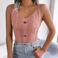 thumbnail image 5 of Njoeus Women's Tank Tops Casual Button V-Neck Knit Tanks Summer Sleeveless Shirts Camisole Tops for Women Trendy Blouse, 5 of 8