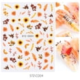 thumbnail image 2 of Pegatinas para uñas HUOGUO Simulación de flores secas con mariposas 3D, 2 of 2