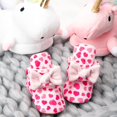 thumbnail image 4 of Newborn Baby Cotton Booties Stay On Slipper Winter Warm Soft Shoes Non-Skid Infant Ankle Boots Crib Shoes, 4 of 6