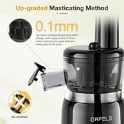 ORFELD Juicer Machine for Fruits and Vegetables, Easy Clean Masticating Cold Press Juicer Maker & Extractor