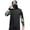 Black, variant on Men's Camo Sun Shirt with Mask, UPF 50+ Hooded Long Sleeve Top, Quick Dry Hiking Fishing Performance Gear for Outdoor Hunting Sports, Black/XL