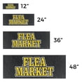 thumbnail image 3 of Flea Market Vinyl Decal 2 Pack of 12 Inch x 5 Inch Weatherproof Heavy-Duty Adhesive Backing | Local Vendors, Great Bargains, Event Promotions | Made in USA, 3 of 6