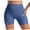 Blue, variant on Shapewear for Women High Waist Tummy Control Boyshort Shapewear with Contrast Line Anti Chafing Thigh Shaper M