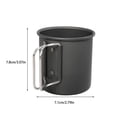 thumbnail image 4 of Sonducket Taza de té multifuncional, taza plegable ligera de Metal, portátil, para cocina, café, agua, pícnic al aire libre, senderismo, Kits de desorden para acampar Negro, 4 of 6