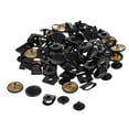 thumbnail image 4 of Set of 20 Metal Skirt Hooks And Eyes Sewing hook and eye Closures for Trousers, Skirt, Dress, Bra Sewing crafts - Black, 4 of 10