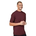 thumbnail image 2 of Men'sPerformance T-Shirt, 100% Polyester Interlock Short Sleeve Crewneck Tee, Assorted T-Shirt (Dark Color 3 Pack, 3XL), 2 of 7