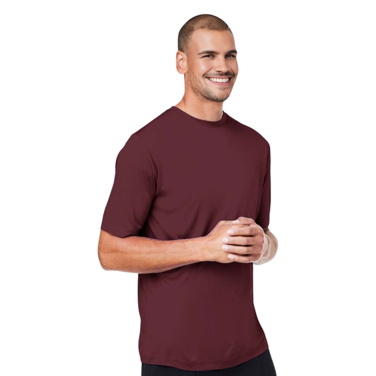 Men's Performance T-Shirt, 100% Polyester Interlock Short Sleeve