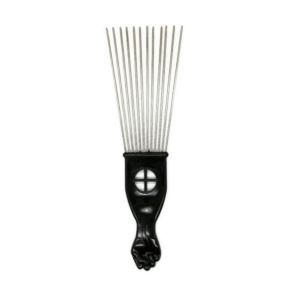 Metal Comb Pick Hair Afro Picks Steel Beard Smooth Fork Detangle Male Wide Tooth