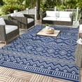 thumbnail image 3 of Outdoor Area Rug Waterproof Plastic Straw Rug, Plastic Straw RV Mat, Stain-Resistant Indoor Outdoor Carpet for Patio, Deck, Balcony, Picnic & Beach, 3 of 13