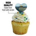 thumbnail image 3 of Sperm Whale Under Ship Heart Love Cupcake Picks Toppers Decoration Set of 6, 3 of 6