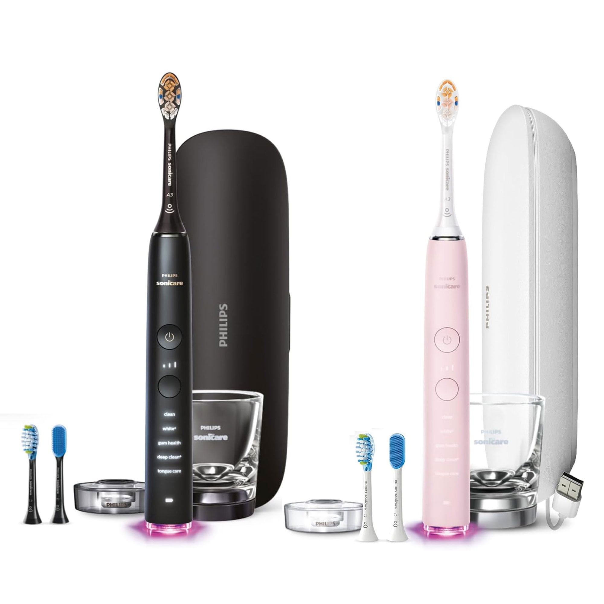PHILIPS Sonicare DiamondClean Rechargeable Toothbrush 2-Pack