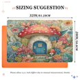 thumbnail image 2 of 32"x20" Door Mat Mat Absorbent & Non-Slip Entryway Rug Washable Floor Mat Cute Mushroom House, 2 of 8