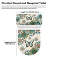 thumbnail image 5 of ZIATUBLE Boho Mandala Flower Toilet Lid Cover Set 2 Piece Butterfly Toilet Seat and Tank Lid Covers Soft for Bathroom Set Round Toilet Covers Set Stylish Toilet Lid Cover Set, 5 of 7