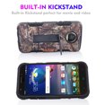 thumbnail image 2 of For 5.5" Motorola Moto Z2 Force, Moto Z2 Play Built-in Kickstand 3-Layer Protections Hard Back Cover Shockproof Resistant Belt Clip Heavy Duty Armor Impact Bumper Phone Case [Camoforest], 2 of 4