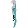 thumbnail image 1 of Fabrications Double Hinged Restaurant Waiter Quality Compact Corkscrew with Foil Cutter, Teal, 1 of 6