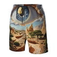 thumbnail image 4 of Fuzoiu Surreal Desert Eye Landscape Print Men's Beach Shorts,Men's Swim Trunks,Quick Dry Board Shorts with Pockets,Men's Bathing Suits for Surfing, Running, and Casual Wear-3X-Large, 4 of 6
