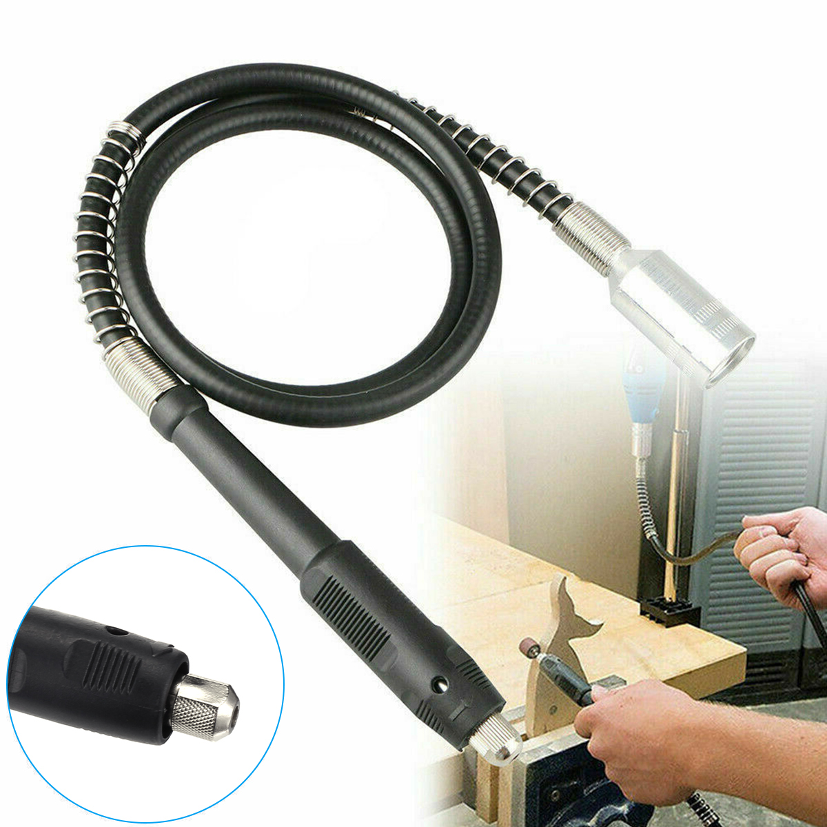 42" Flexible Rotary Drill Tool Drive Flex Shaft Attachment for Dremel