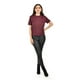 thumbnail image 4 of Blusa de punto con brillo /Juvenil, 0287 (Vino) vino M, 4 of 6