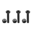 thumbnail image 5 of Reemplazo Longboard monopatín camión montaje tornillos Accesorios Black_35mm_8pcs Cola tornillos para patineta, 5 of 5