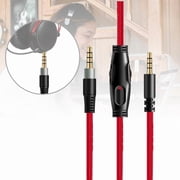Audio Cable for HyperX Cloud Alpha / Mix / Alpha S Gaming Headset Replacement Cable with Inline Mute and Volume Control