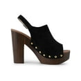 thumbnail image 3 of Allegra K Women's Slingback Platform Chunky Heel Sandals Black 8, 3 of 8