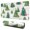 White Christmas Watercolor, variant on Long Mouse Pads for Desk,Breast Cancer Desk Mats on Top Of Desks, Desk Mouse Pad Extra Large with 3mm Non-Slip Base and Stitched Edge for Gaming,Office,Work,Home 47.3x23.6in