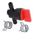 thumbnail image 1 of MYG 1/4\" In-Line Straight Fuel Gas Shut Off Valve Petcock for Motorcycle Engine, Lawn Mower Parts & Accessories, Easy to Install, Brand New, Includes 2 Clamps, 1 of 8