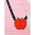 thumbnail image 5 of Emy Dola Little Girl Long Sleeve Stripes Dress Toddler Kids Applique Christmas Easter Cotton Tunic Playwear Basic Shirt Party Dresses, 5 of 9