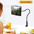 thumbnail image 2 of Tablet & Phone Stand - Universal Gooseneck Holder with Clamp Flexible Neck Mount for Bed Desk Table - Compatible with 4" - 9.7" Devices, 2 of 5