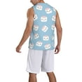 thumbnail image 5 of Gaeub Cartoon Sushi Men's Mesh Basketball Jersey, Quick-Drying Sleeveless Top S-4XL, Loose Muscle Tank Top -X-Large, 5 of 9