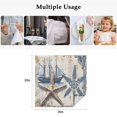thumbnail image 4 of Vintage Nautical Cloth Napkins, Summer Coastal Floral Starfish Washable and Reusable Dinner Napkins Set of 6, Table Napkin for Kitchen Party Birthday Wedding Hotel Housewarming 20"x20", 4 of 8