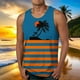 thumbnail image 2 of Tanques para Hombre de Verano Solto Chaleco Impresión Deportivo Cuello Redondo sin Mangas, 2 of 5
