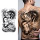 thumbnail image 1 of Arte falso tatuaje Buda estatua cuerpo grande tatuaje dragón pez para niños niñas amante Tmvgtek Libre de BPA, 1 of 3