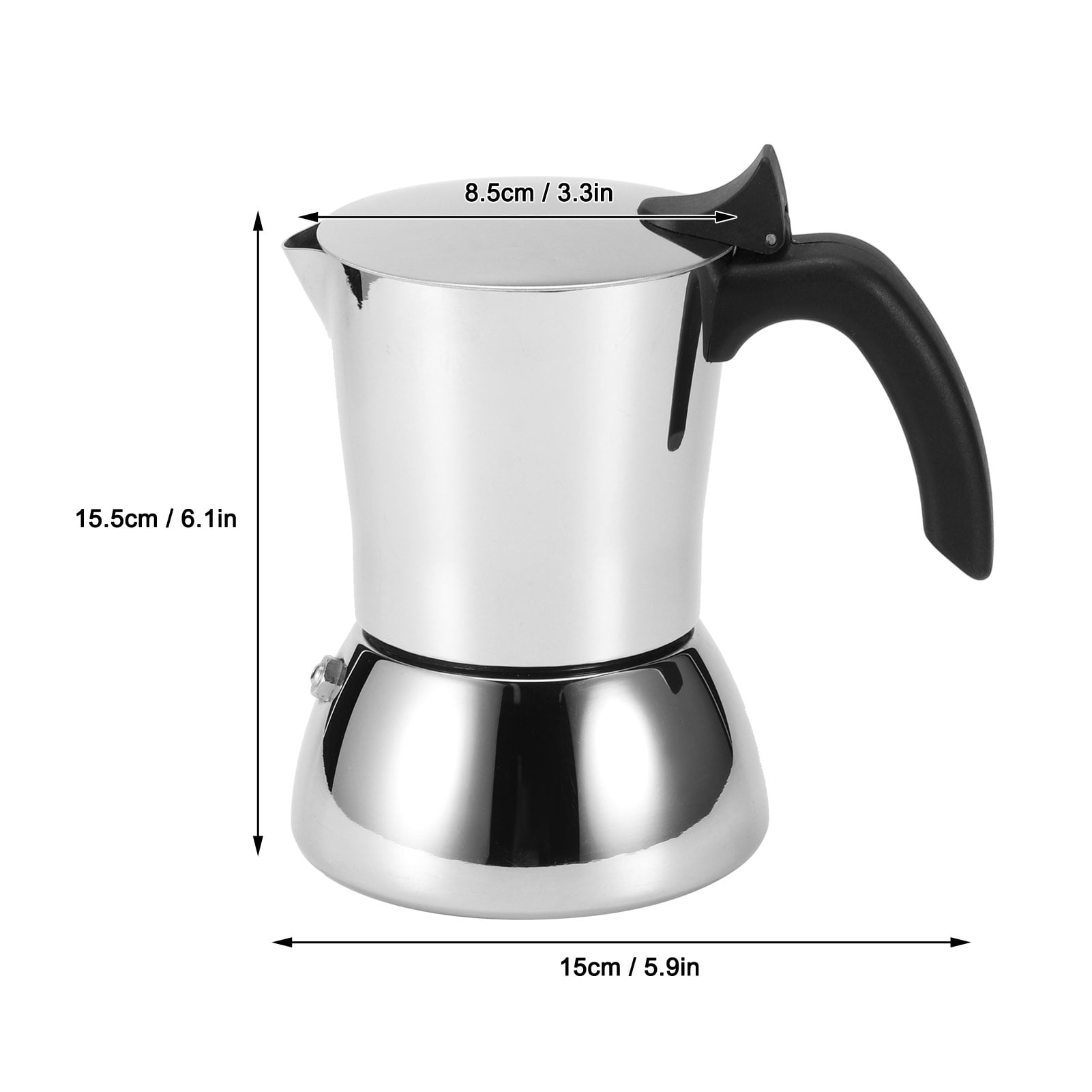 Bialetti Milk Frother, Stainless Steel, Silver, 30 x 20 x 15 cm