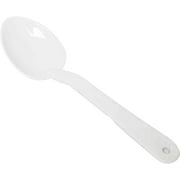 TrueCraftware - 11-Inch Solid Serving Spoon, Polycarbonate, White Color, Set of 12, NSF listed