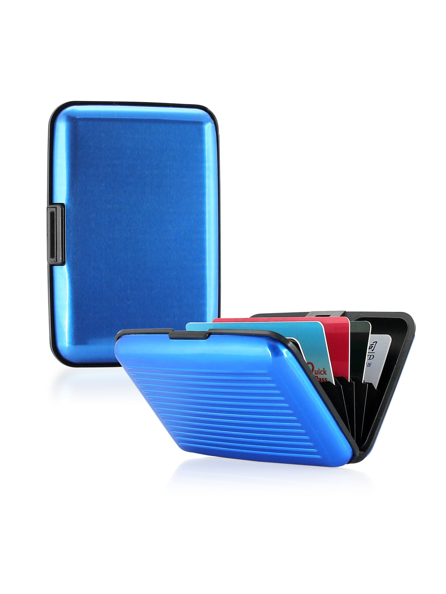 Gearonic - Aluminum Pocket Business ID Credit Cards Wallet Holder Case Metal Box - 0