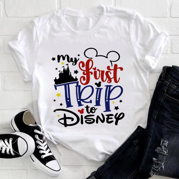 Disney Animal Kingdom Shirt Fashion Mikcey Minnie Print Women's T-shirts Zoo Family Travel Clothes Aesthetic Girls Tops 2023 NewXXXL Gao Jinjia LED