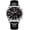 Black Leather - White Steel - Black Surface, variant on Black Internet celebrity waterproof sports fashion trend stainless steel quartz men's watch